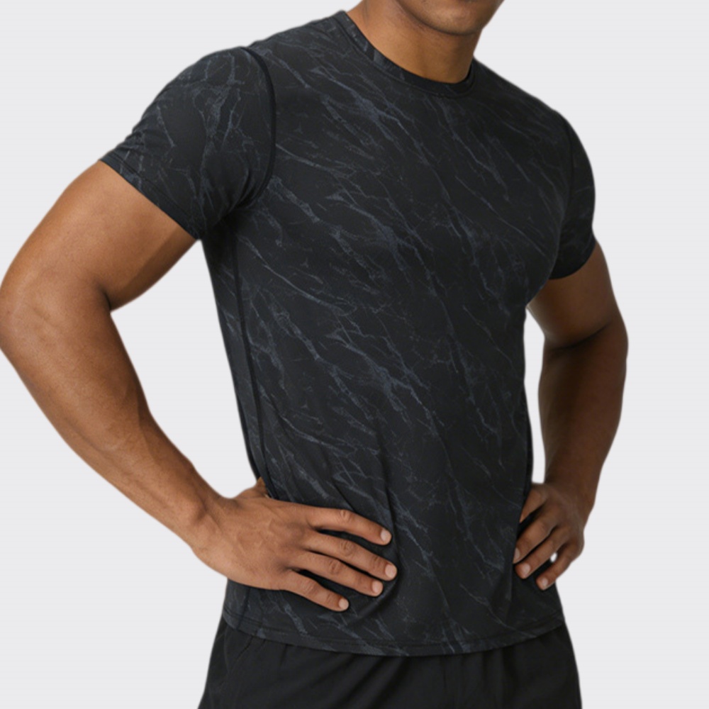 T Shirt Tight Fit - Yaz erkek Çabuk Kuruyan Spor T-Shirt